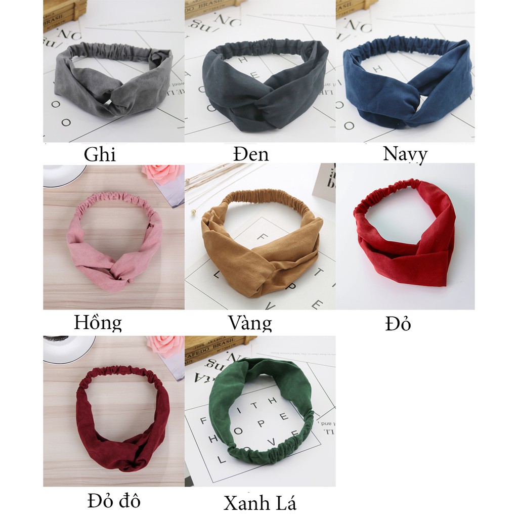 Băng đô turban vải nhung cao cấp