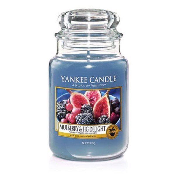 Hũ nến thơm Mulberry &amp; Fig Delight Yankee Candle YAN6498 (Size L 623g)
