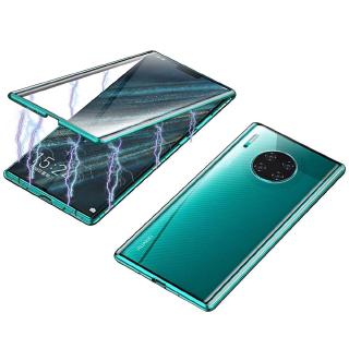 Ốp điện thoại kim loại hai mặt kính nam châm trước sau cho Huawei Mate 30 Pro