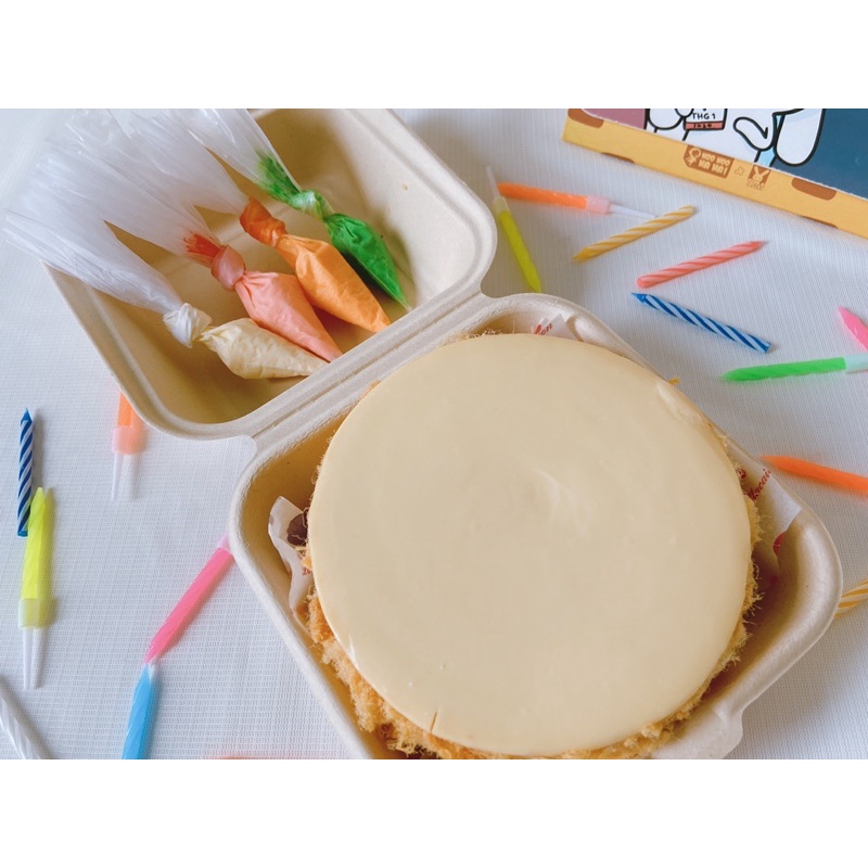 Set bánh sinh nhật tự trang trí (bông lan trứng muối sốt phô mai) - Bánh  kem | SieuThi.Extra.vn