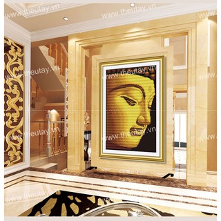 Tranh Đính Đá ABC 3D Mặt Phật DF2734 (KHÁCH TỰ ĐÍNH) kt:36X50CM