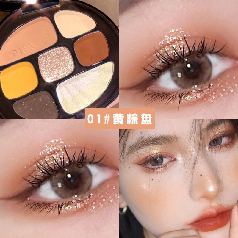 【Stock】Fairy Sister🌸  Maffick® Amber Eyeshadow Palette Pearlescent Matte Earth Color High-gloss Repairing Palette Student Woman Beauty Makeup