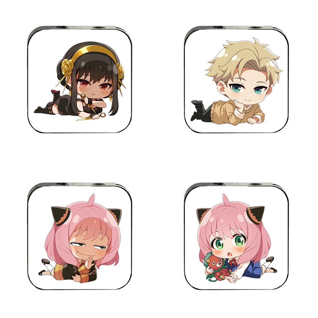Máy nghe nhạc mp3 in hình  SPY x Family ver nằm anime chibi dễ thương xin xắn kèm tai nghe tiện lợi cá tính