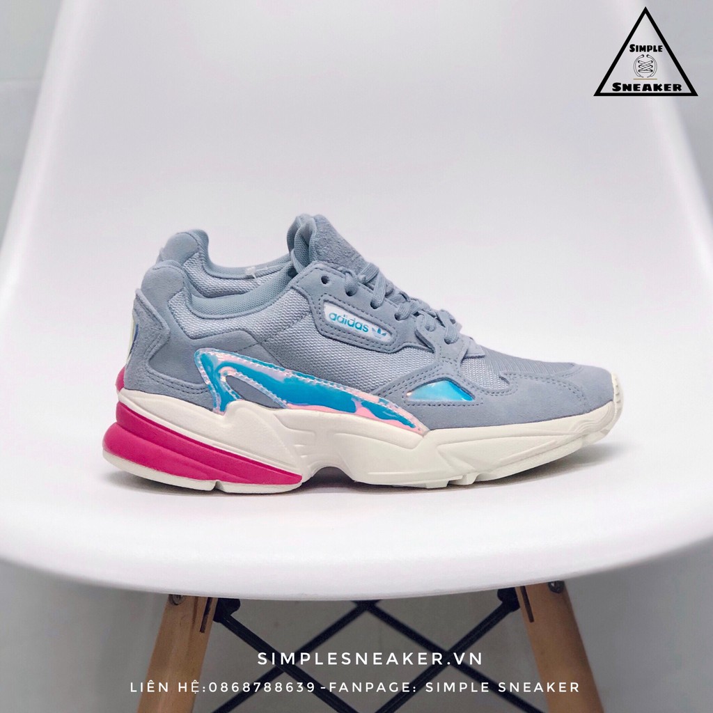 Giày Sneaker Nữ Adidas FalconFREESHIP Adidas Falcon Light Grey Chính Hãng - Giày Adidas Auth [EG2676] - Simple Sneaker