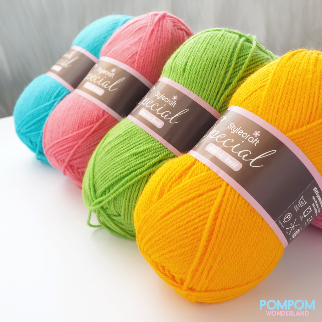 Len sợi Acrylic Stylecraft Special DK (Tông màu tươi)