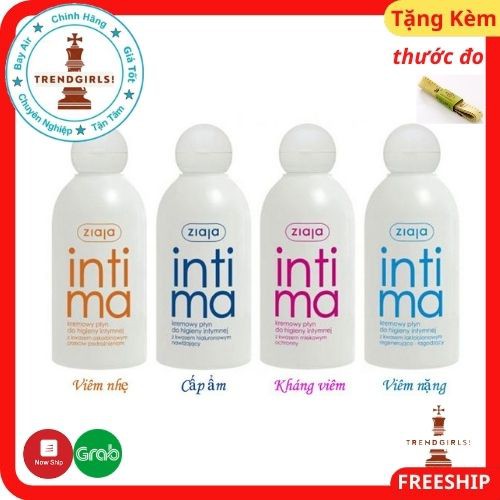 DUNG DỊCH VỆ SINH PHỤ NỮ Intima Ziaja 200ml nội địa Ba Lan hàng Bay air đủ Loại