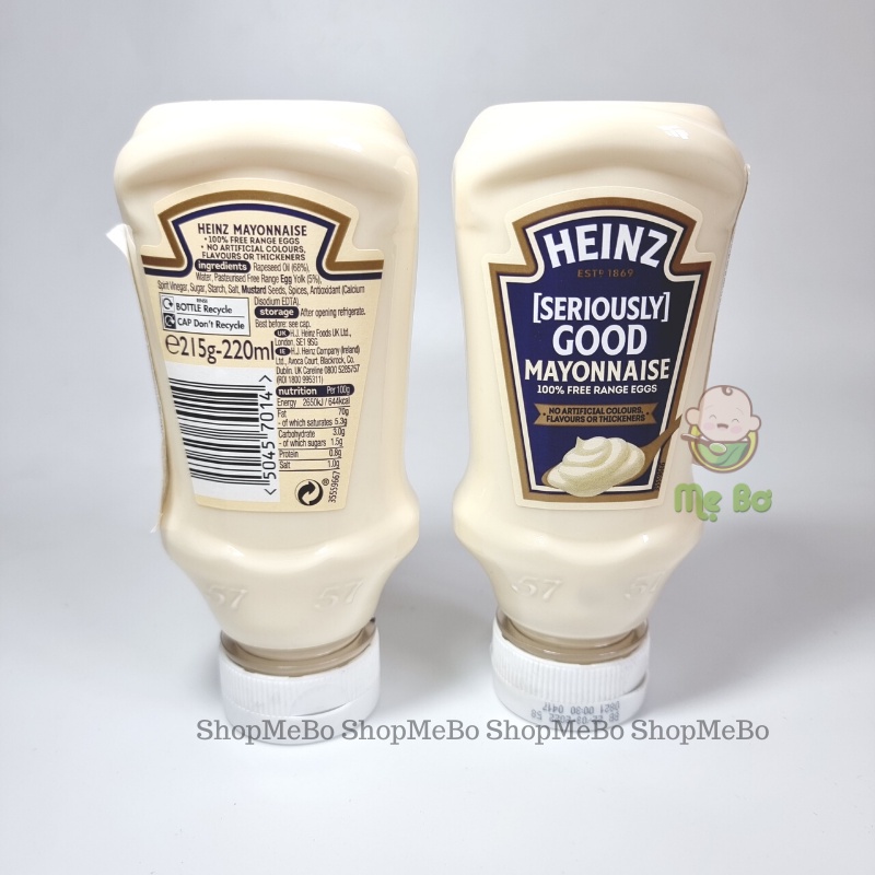 SỐT MAYONNAISE HEINZ ÍT BÉO 220ml DATE 8/22