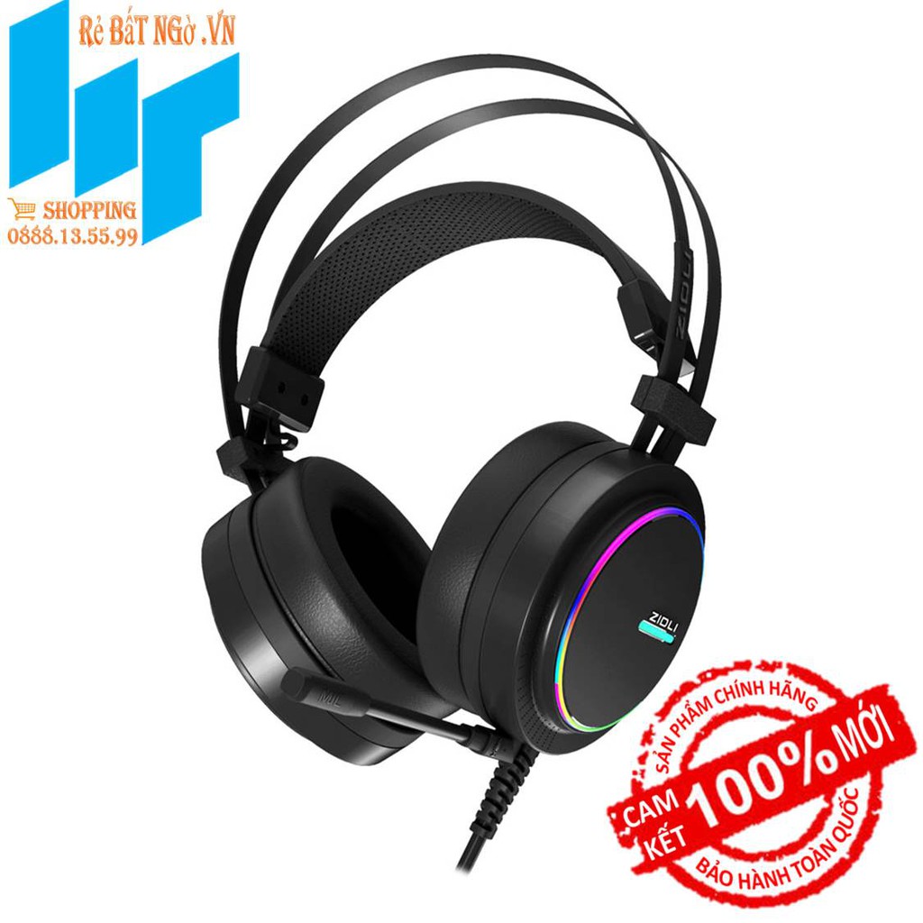 [Mã ELMS05 giảm 5% đơn 300k]Tai nghe Gaming có dây Zidli ZH11S Đen RGB