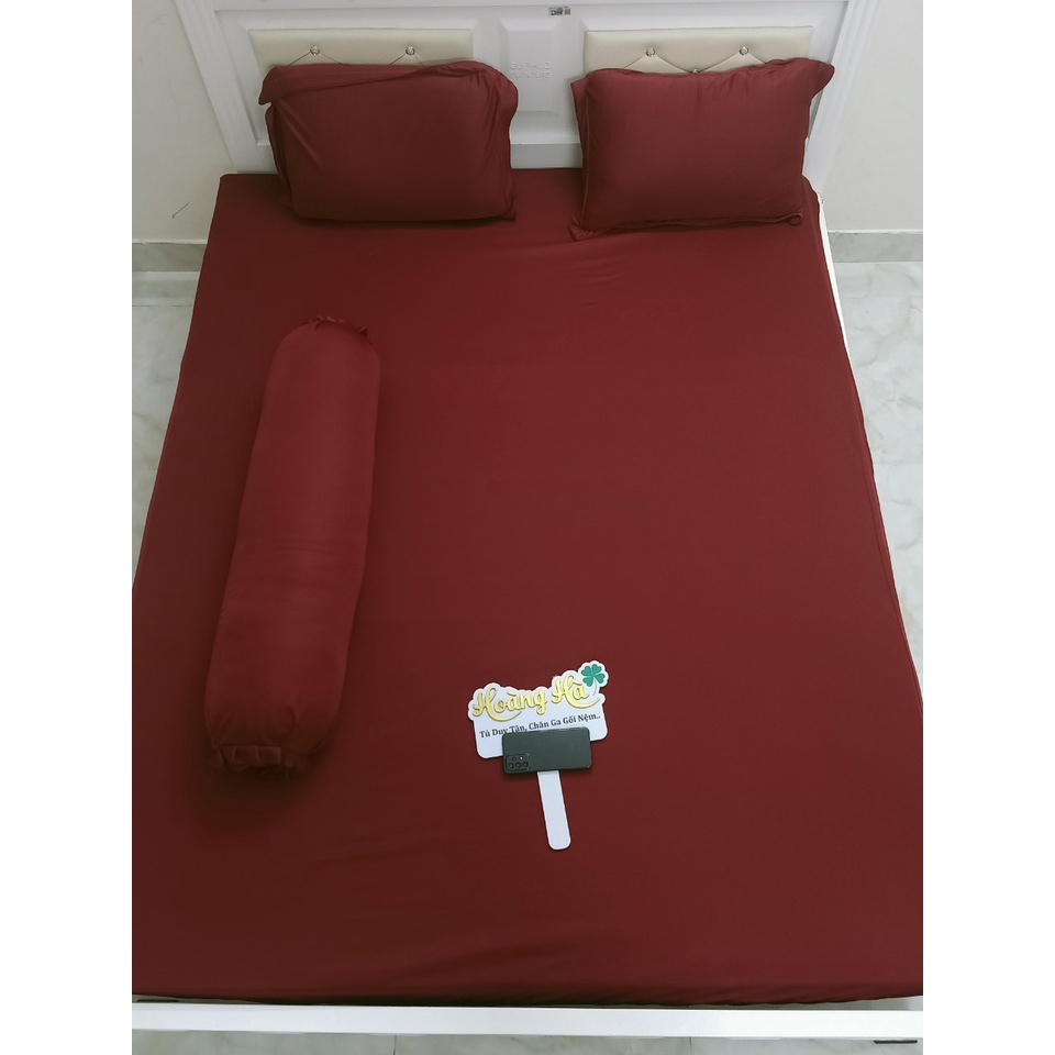 Drap thun lạnh, vỏ ôm may khóa kéo bít đầu