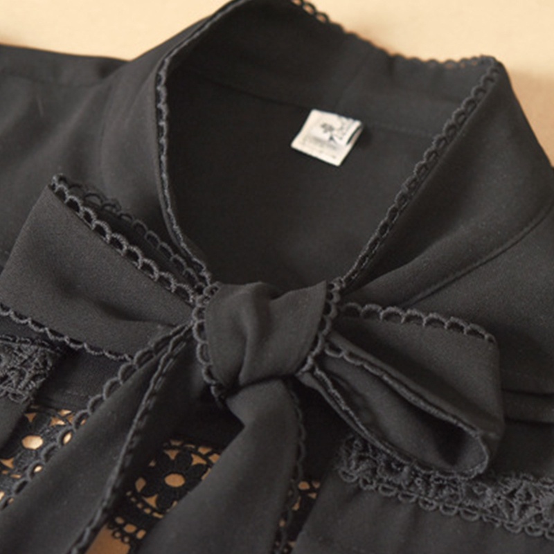 Ivy Khăn Choàng Cổ Giả Thêu Hoa Rỗng Buộc Dây Hình Cánh Hoa Thắt Nơ Có Thể Tháo Rời Cho Nữ G