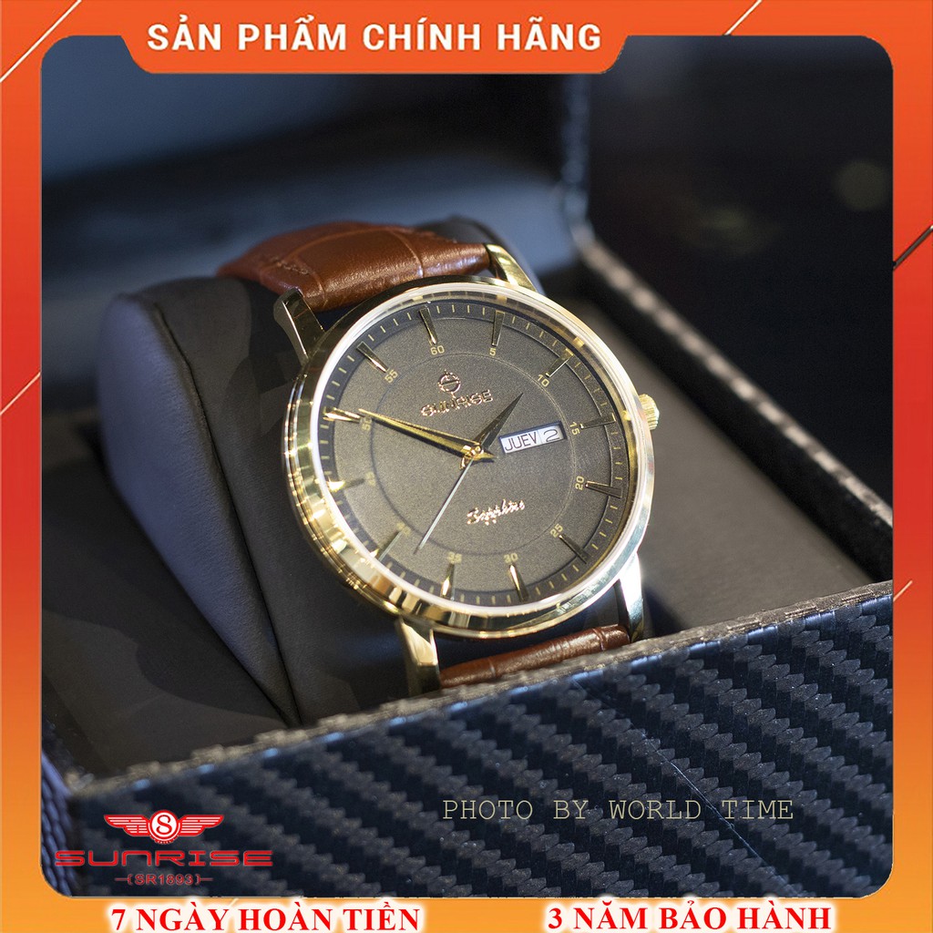 Đồng hồ nam Sunrise DM1216SWA chính hãng full box, kính sapphire chống xước, chống nước | BigBuy360 - bigbuy360.vn