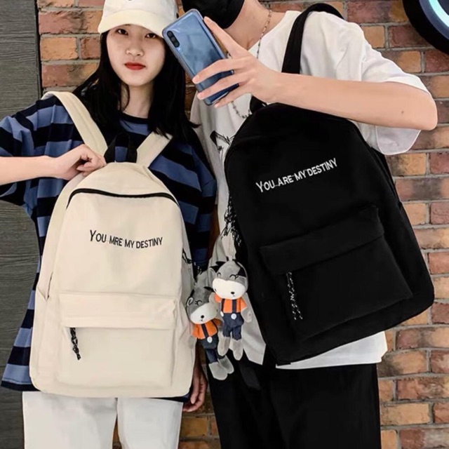 balo vai chữ You are 2 ngăn