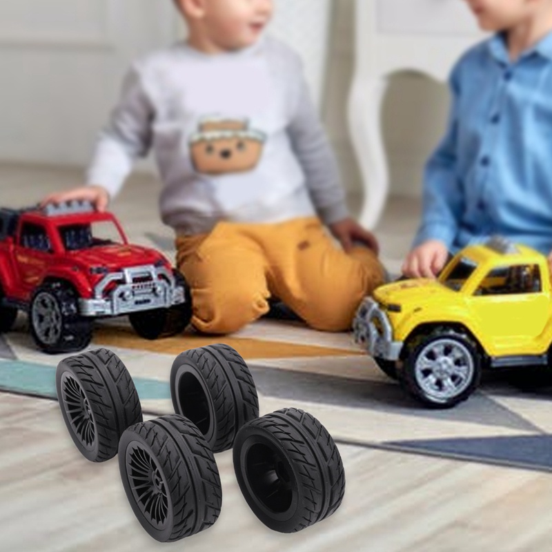 Bộ 4 Bánh Xe Cao Su Cho Xe Hơi Điều Khiển Từ Xa SG1603 SG1604 SG 1603 UDIRC UD1601 UD1602 UD1603 UD1604 1 / 16