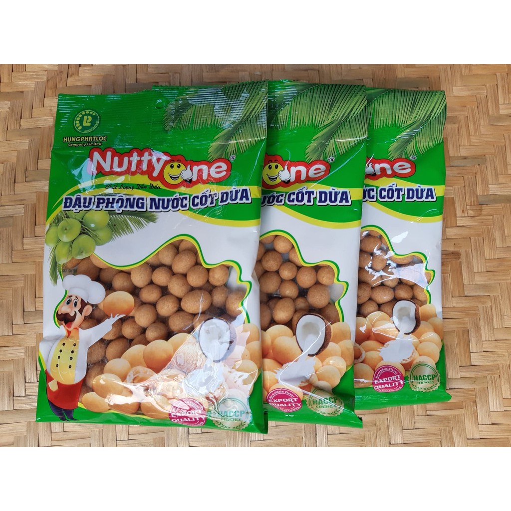 ĐẬU PHỘNG NƯỚC CỐT DỪA (COMBO 3 gói x 100g)