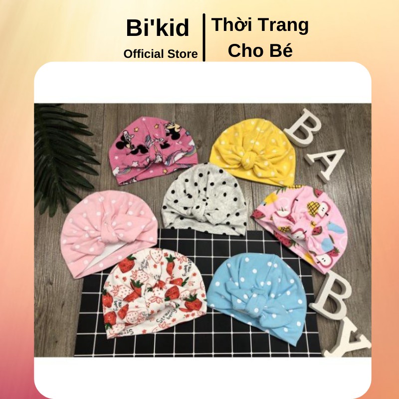 Mũ TURBAN 📌FREESHIP📌CÓ NƠ cho bé gái từ 3-18 tháng siêu dễ thương