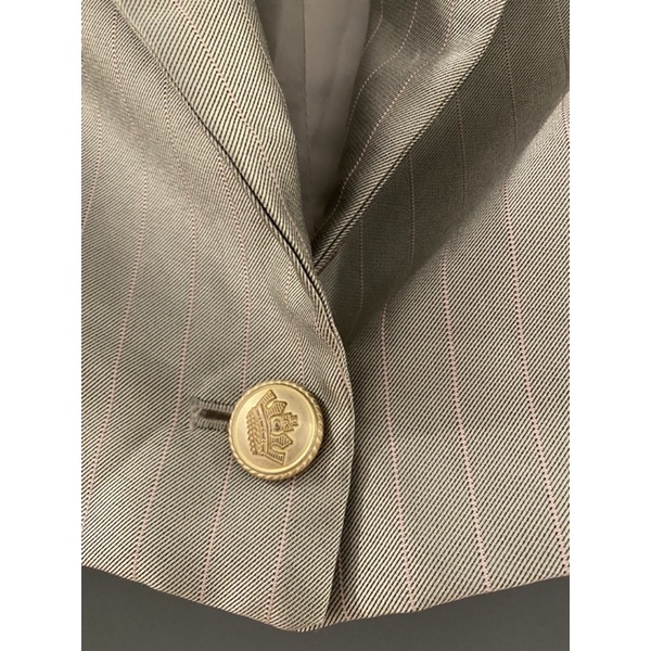 Blazer xám silver cúc vàng size S | BigBuy360 - bigbuy360.vn
