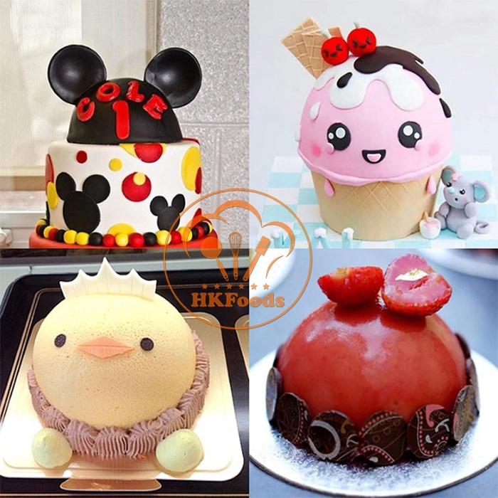 ✿✿✿Khuôn Hình Bán Cầu/Khuôn Silicon Làm Thạch,Mochi,chocolate,Đá Bi,Mousse,Pudding Hình Tròn Bán Cầu✿✿✿