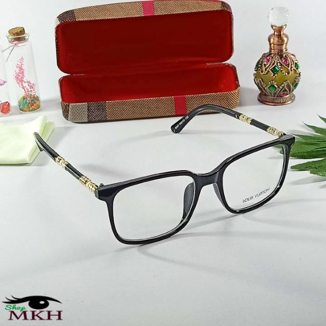 Mắt kính thời trang giả can_ kính có hộp và khăn lau như hình_ bảo hành 12 tháng | BigBuy360 - bigbuy360.vn