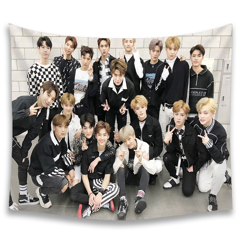 Thảm Treo Tường Trang Trí In Hình Nhóm Nhạc Kpop Nct