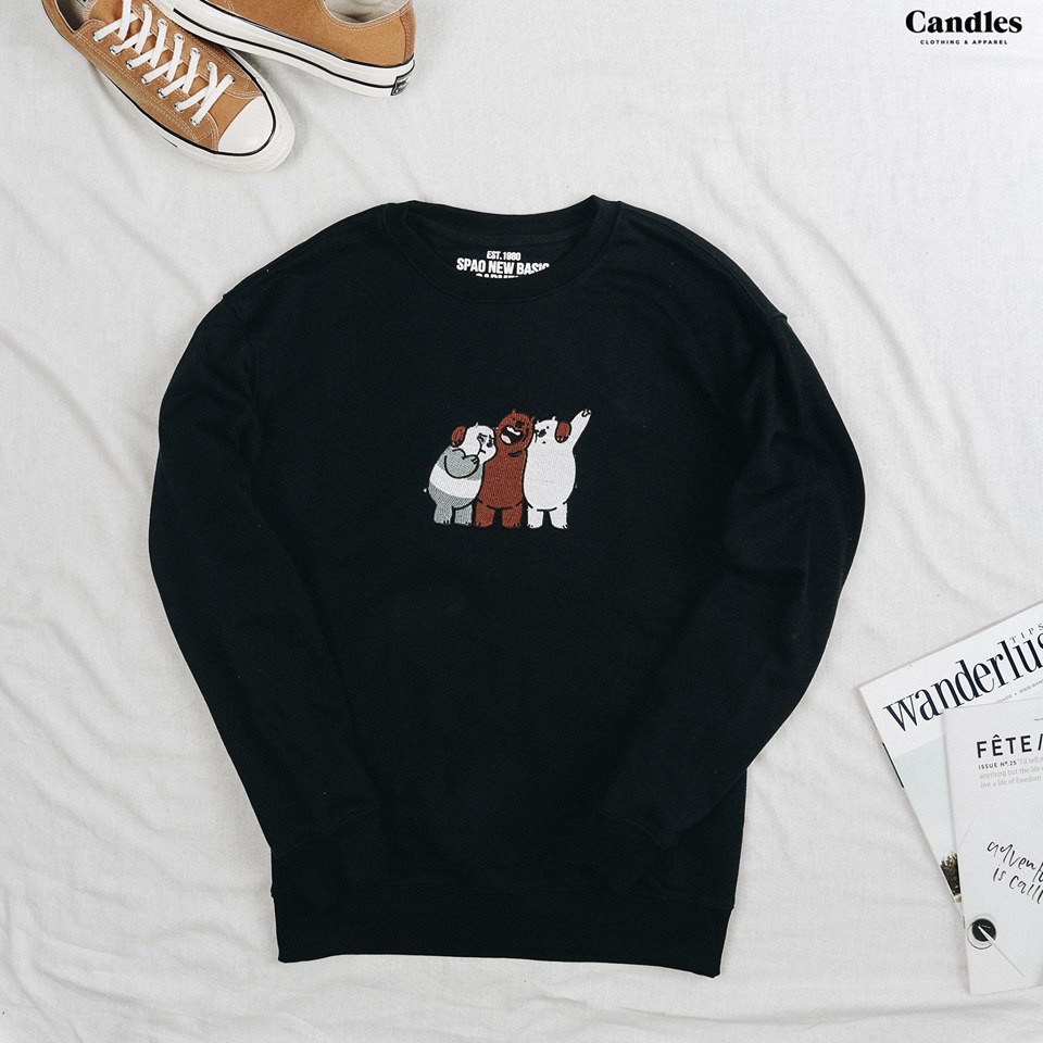 Áo Hoodie We Bare Bears