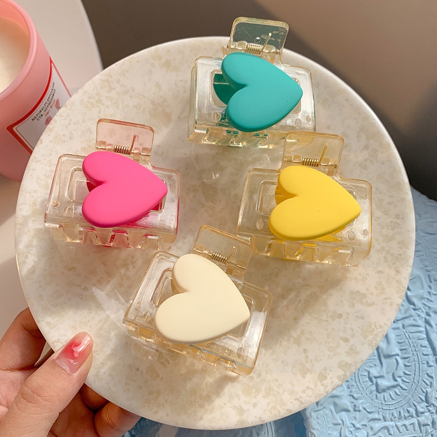 Kẹp Tóc Hình Trái Tim Đính Ngọc Trai Nhân Tạo Thời Trang