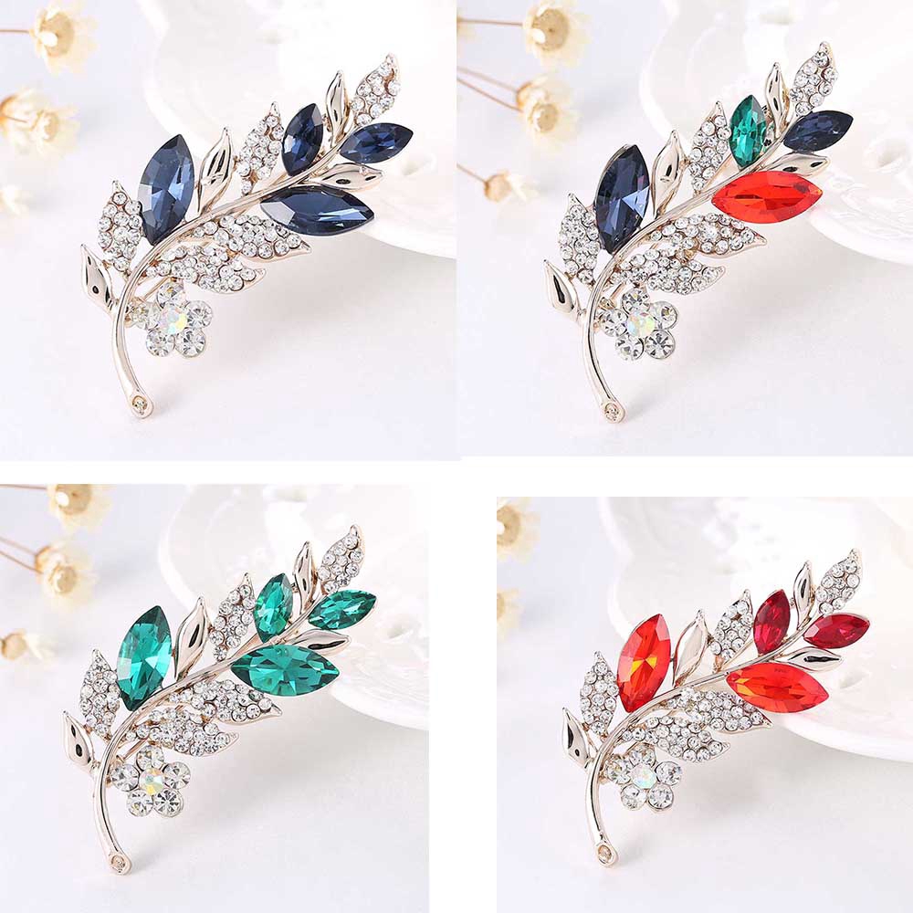 Trâm cài áo hình lá xinh xắn thời trang