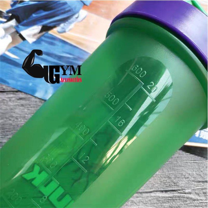 Bình nước thể thao shake bottle Super Hero