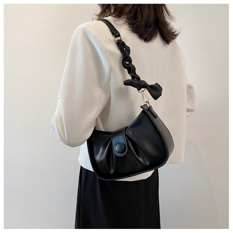 Túi xách nữ kẹp nách quấn khăn dây nơ đeo vai cao cấp SONASI TXN003