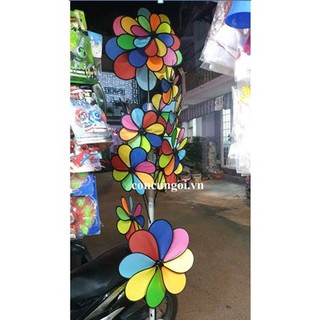 Chong chóng cầu vồng vải 8 cánh đại ( đường kính 50cm) - SP349260