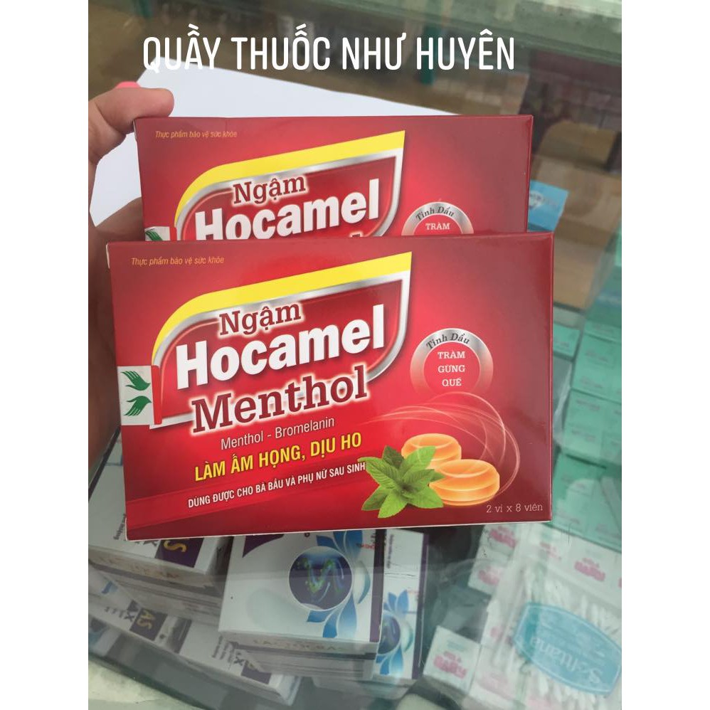 Kẹo ngậm HOCAMEL MENTHOL AN TOÀN CHO BÀ BẦU VÀ TRẺ EM