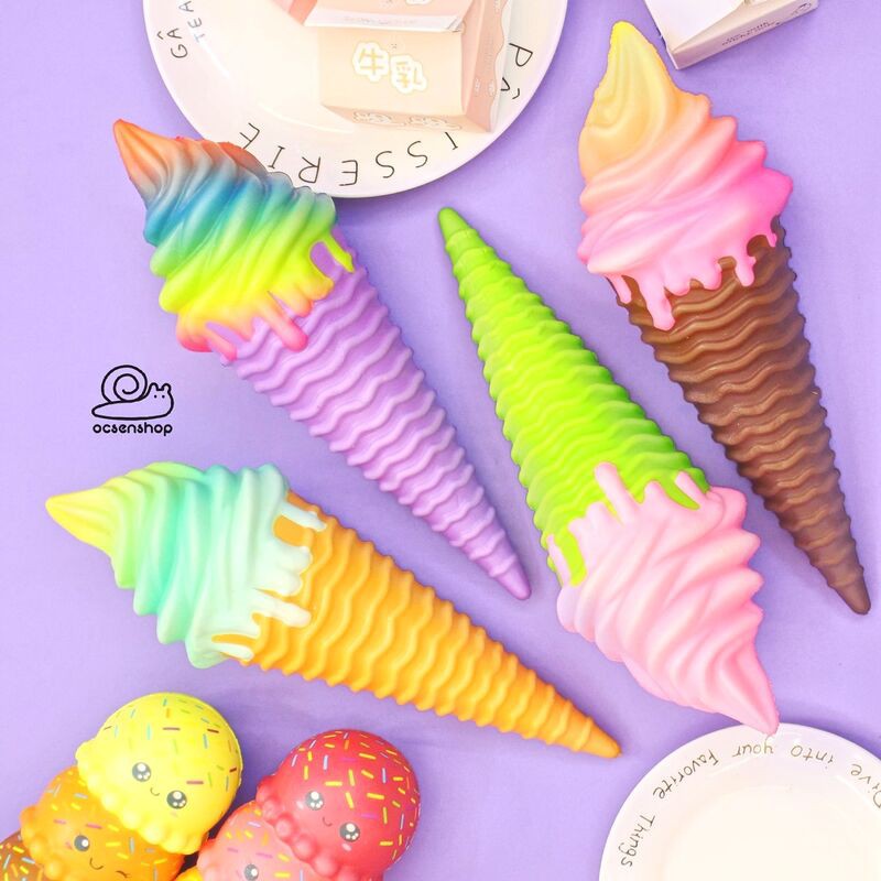 Squishy Kem ốc quế ombre
