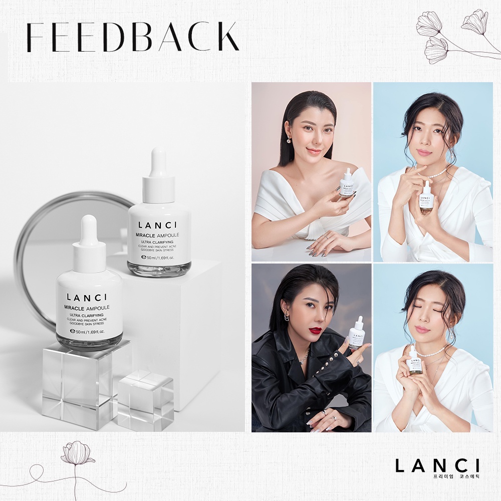 Set Siêu Serum LANCI mini Phục Hồi, Tái Tạo, Chống Lão Hóa, Làm Trắng Sáng Da Miracle AmpouleI (5mlx3)