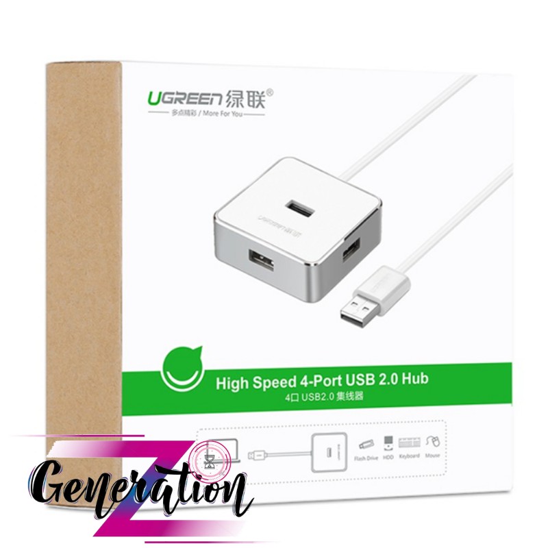 Bộ chia 4 cổng usb 2.0 kèm nguồn Ugreen 30426 - Hub usb 4 port 2.0 kèm nguồn Ugreen 30426