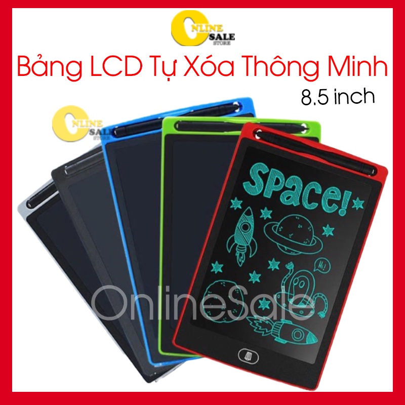 [HOT] Bảng viết tập vẽ tự xoá thông minh LCD màn hình 8.5 inch- Quà tặng dành cho các bé tập viết nét bút to dễ nhìn