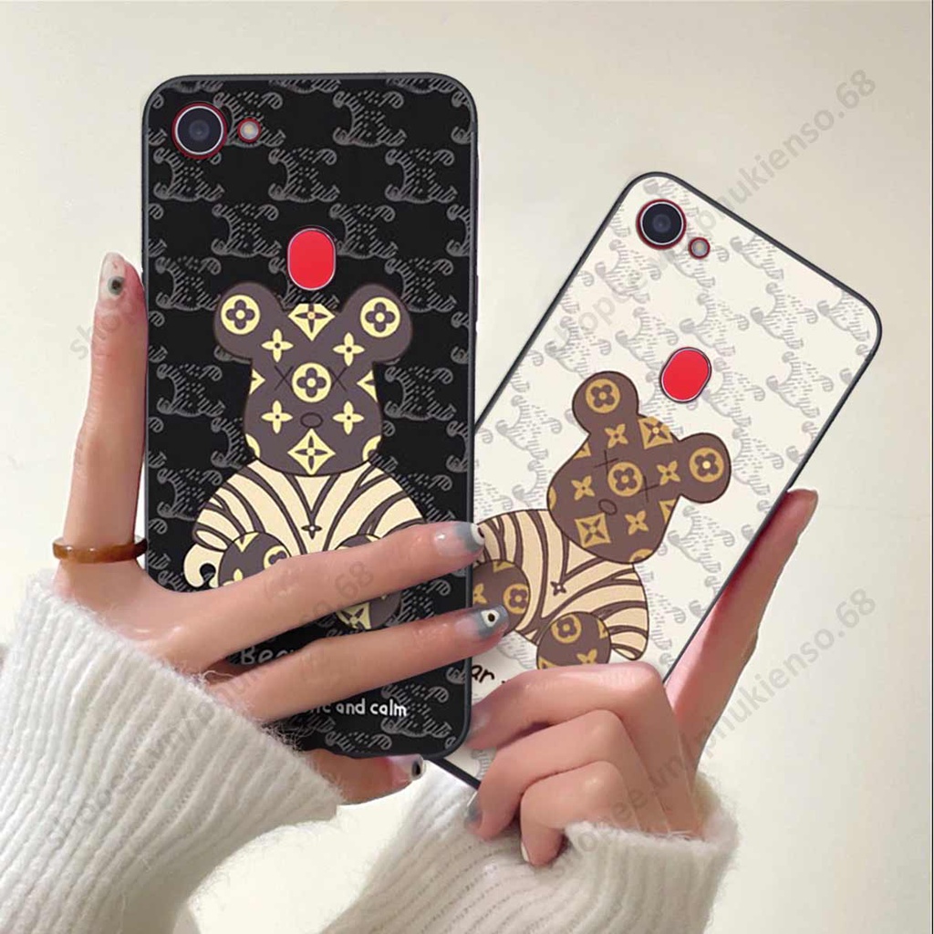 Ốp lưng điện thoại Oppo F5 / F5 Youth / F7 elegant, gấu be@rbrick cao cấp, vỏ ốp rẻ đẹp