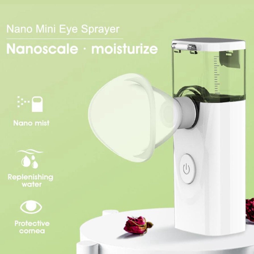 Máy Phun Sương Nano Tạo Độ Ẩm Cho Mắt Chăm Sóc Mắt Màu Trắng