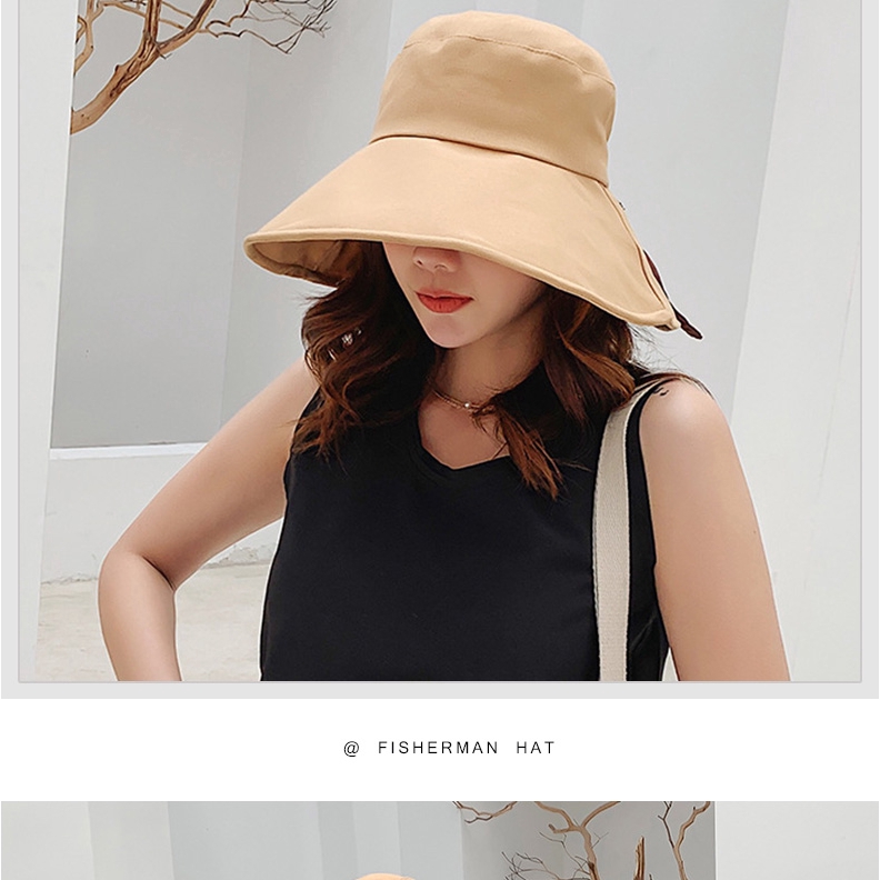 Fashionable wide-brimmed beaded hat with bows for women