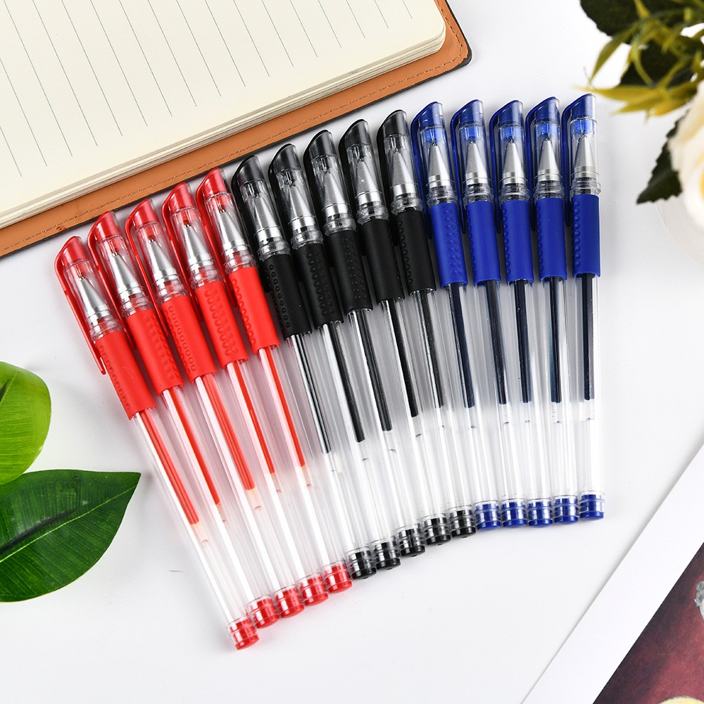 Combo 100 chiếc bút bi nước nhiều màu: Xanh, Đen, Đỏ