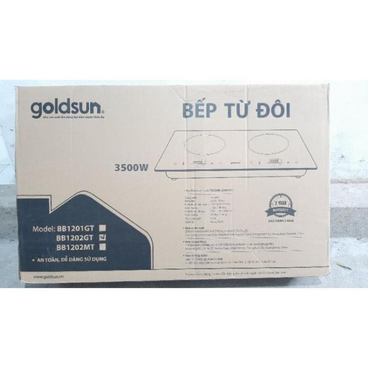 Bếp Từ Đôi Goldsun BB1201GT Bền Đẹp, Bảo Hành 12 tháng Tại Nhà