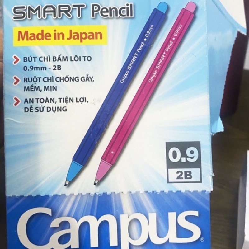 Bút chì bấm Campus 0.9mm trắc nghiệm.