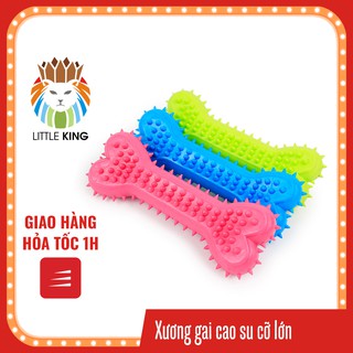 Xương đồ chơi cho chó gặm có gai kích cỡ 15cm giúp sạch răng, chống cắn phá đồ đạc Little King pet shop
