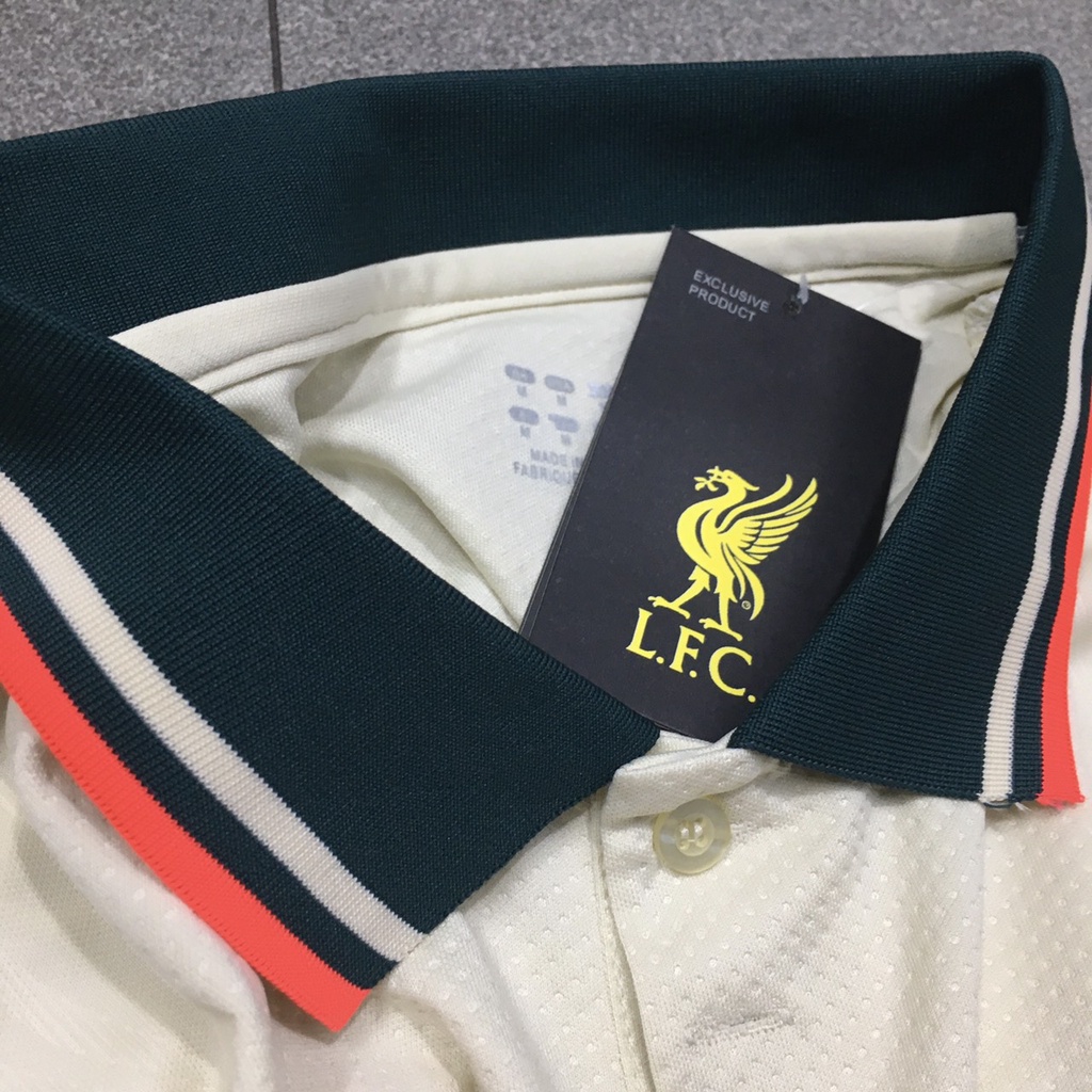 Bộ quần áo đá banh CLB Liverpool vàng kem sân khách 2022 - Hàng FEX thái cao cấp