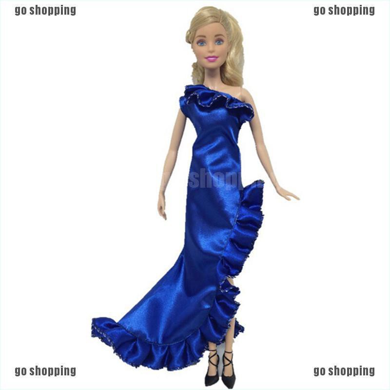 {go shopping}Fashion Ruffle Wedding Party Gown Mermaid Dresses Clothes For Doll Gift