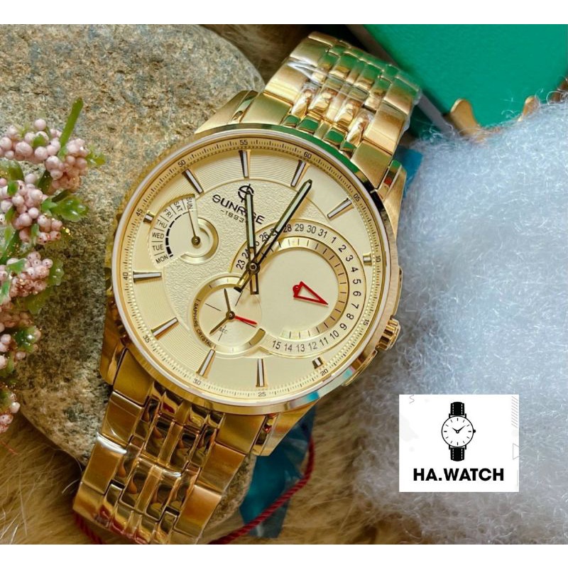 ĐỒNG HỒ NAM SUNRISE - MÁY PIN NHẬT - SIZE 42MM - MẶT SAPPHIRE - CHỐNG NƯỚC TỐT