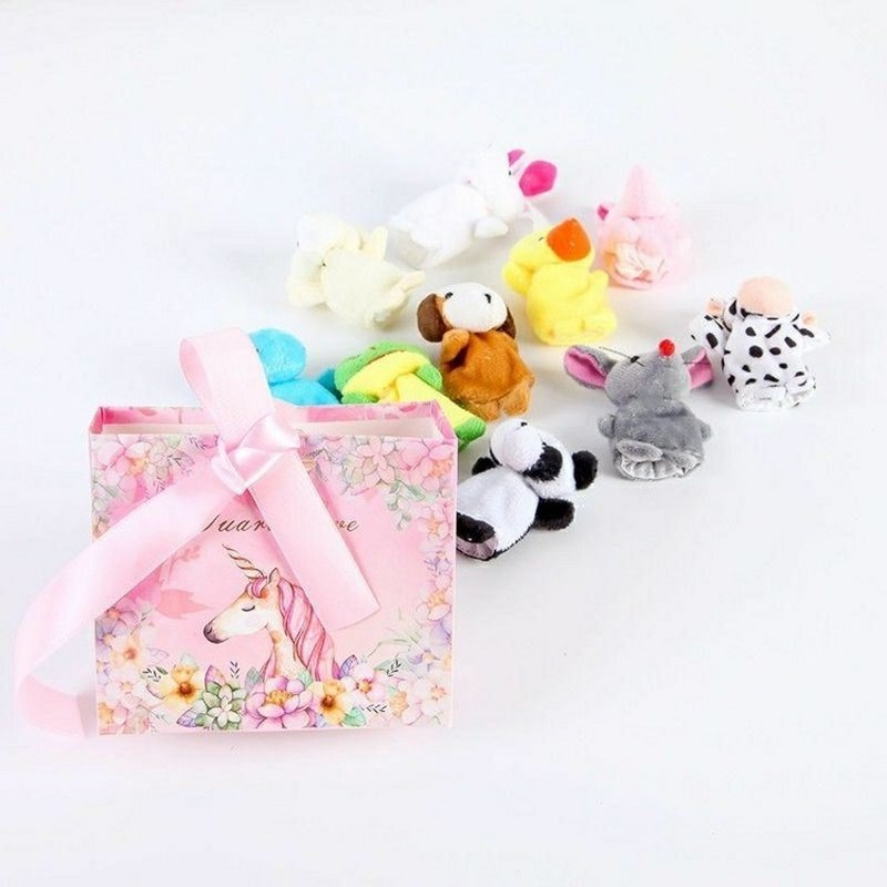 Set 10 Con Rối Ngón Tay Hình Động Vật Hoạt Hình Dễ Thương