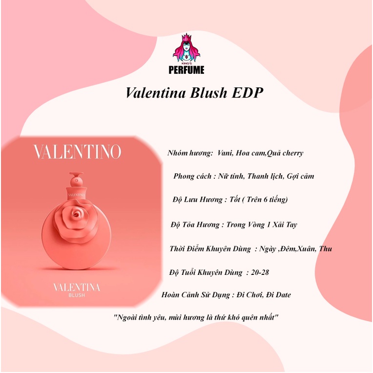 {Chính Hãng} Nước Hoa Nữ 𝐕𝐚𝐥𝐞𝐧𝐭𝐢𝐧𝐚 𝐏𝐨𝐮𝐝𝐫𝐞/𝐕𝐚𝐥𝐞𝐧𝐭𝐢𝐧𝐚 𝐁𝐥𝐮𝐬𝐡/𝐕𝐚𝐥𝐞𝐧𝐭𝐢𝐧𝐚 𝐏𝐢𝐧𝐤/𝐕𝐚𝐥𝐞𝐧𝐭𝐢𝐧𝐚 𝐄𝐃𝐏_𝑀𝑎̂̃𝑢 𝑡ℎ𝑢̛̉ 5𝑚𝑙