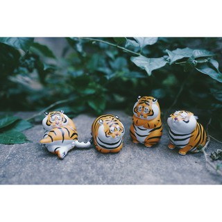 Mô hình 52toys Blind Box hổ mập, hoàng đế mèo full set 8 con