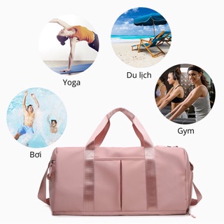 Túi du lịch cỡ lớn có ngăn đựng giày bằng vải chống thấm cài được vali du lịch TUCUTA Shop