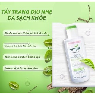 Nước Tẩy Trang Simple Kind To Skin Micellar Cleansing Water 200ml | BigBuy360 - bigbuy360.vn