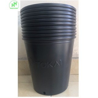10 Chậu Nhựa Đen NHẬT BẢN TOKAI TOPOT 24.cm - Siêu Bền Đẹp!